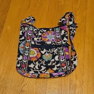 Vera Bradley Black Floral Crossbody Bag